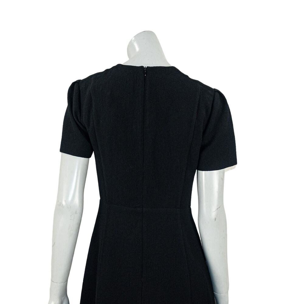 M.M. LAFLEUR Women's The Inez Dress in Black textured Flared skirt sz 2 NWT $240 - Picture 12 of 13